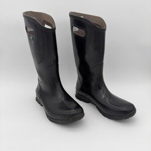 Bogs Berkeley Women's Rain Boots Black Waterproof Pull-On‎ Size 6